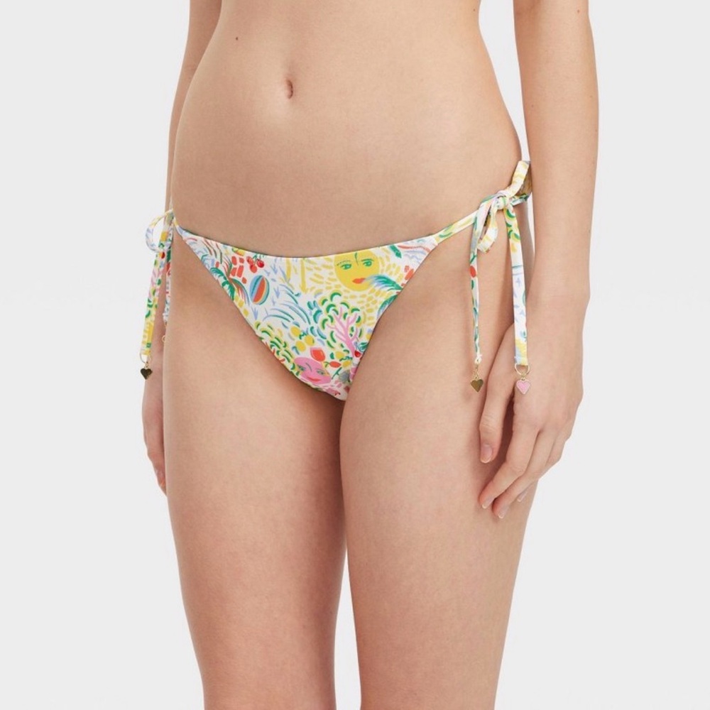 Roller rabbit Vacation/Star Geo Reversible Side-Tie triangle bikini set xs nwt - Picture 7 of 7